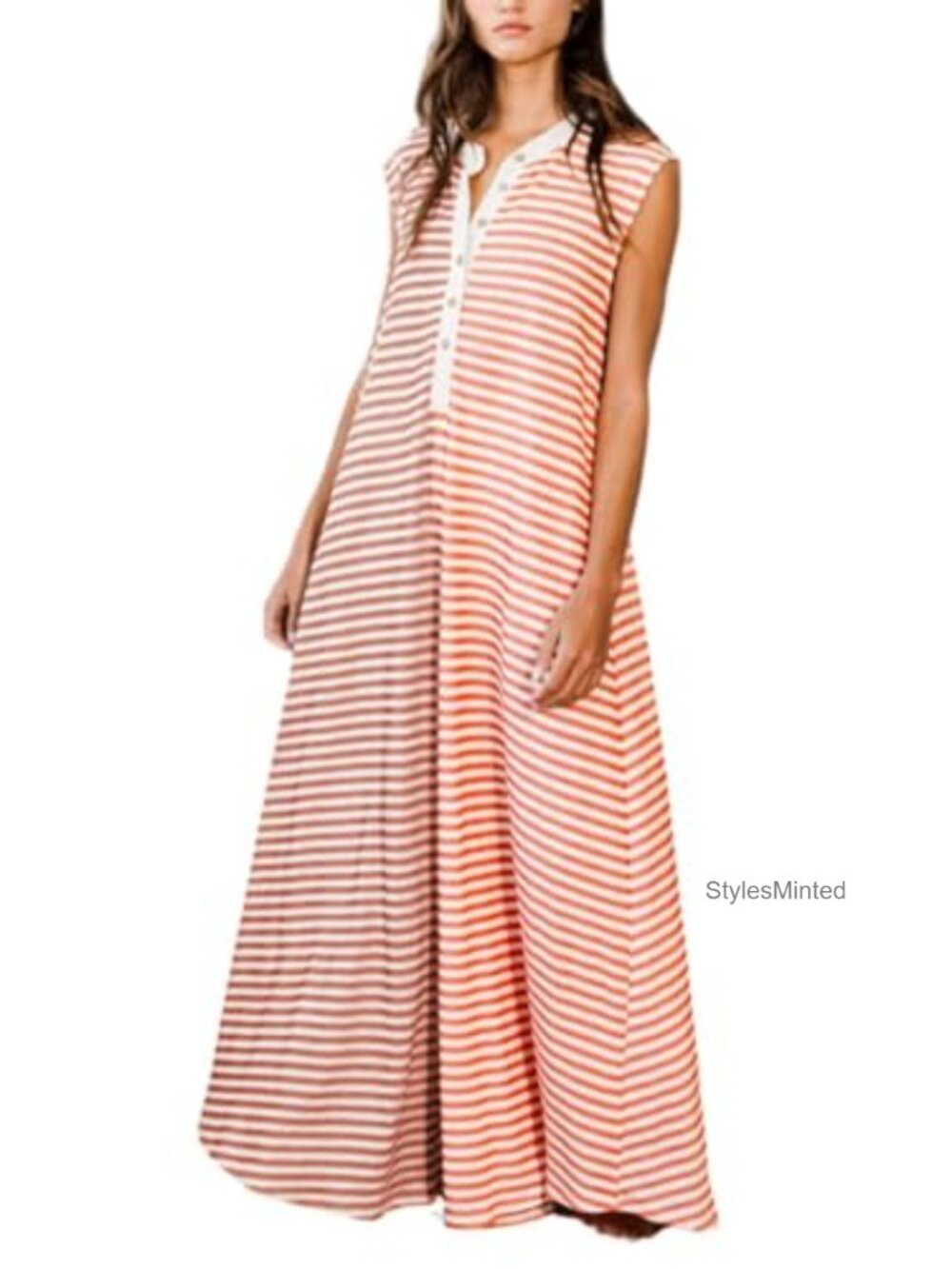 Sleeveless Button Down Wide Leg Jumpsuit Cotton Blend Romper Oversized Comfy